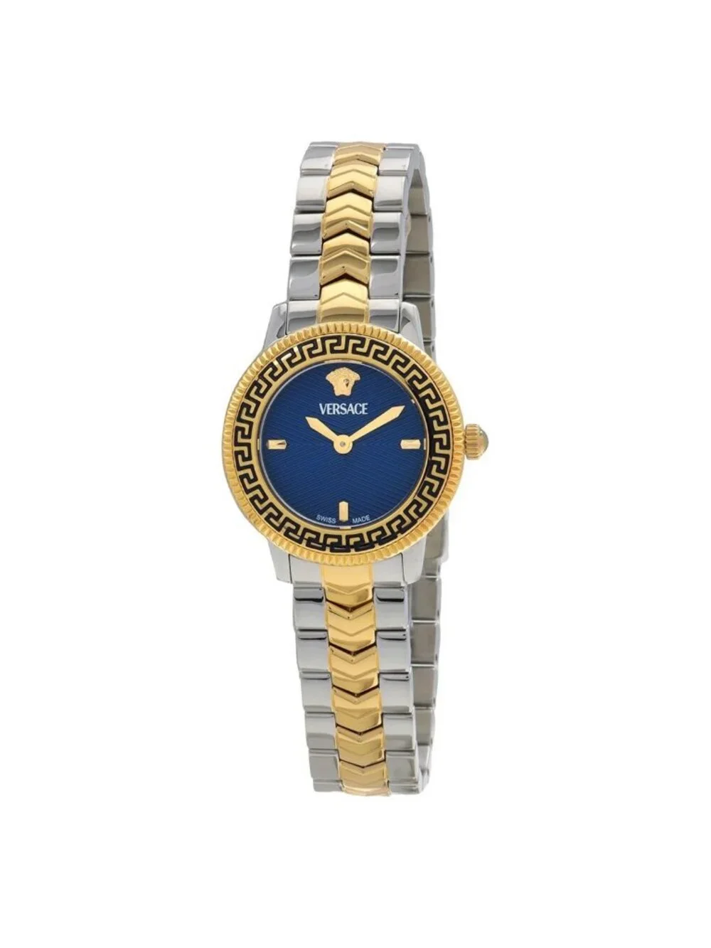 NWT Versace V-Icon Quartz Blue Dial Ladies Watch